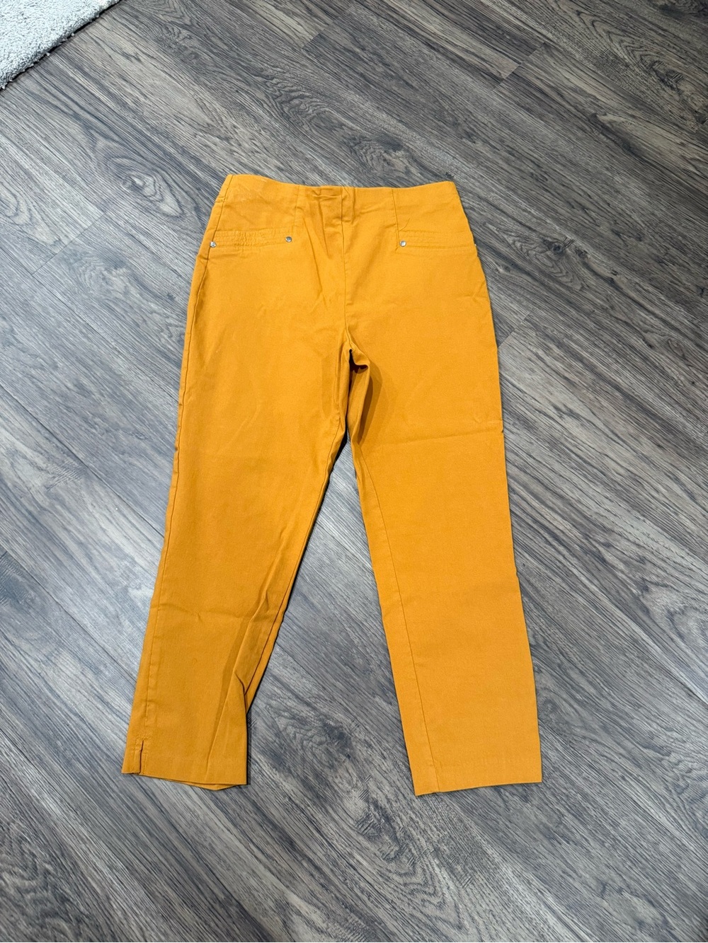 High-Rise Mustard Women’s Ankle Work Pants